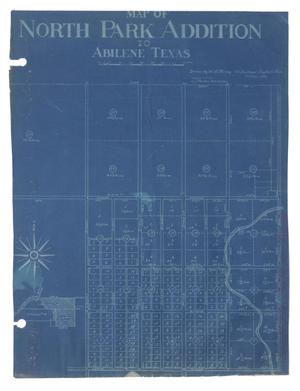 Primary view of object titled 'Map of North Park Addition to Abilene, Texas [#1]'.