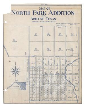 Primary view of object titled 'Map of North Park Addition to Abilene, Texas [#2]'.