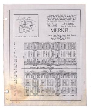 Primary view of object titled 'Merkel.'.