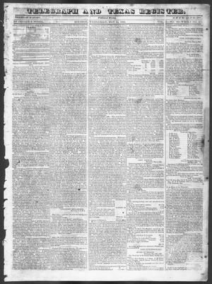 Primary view of object titled 'Telegraph and Texas Register (Houston, Tex.), Vol. 10, No. 20, Ed. 1, Wednesday, May 14, 1845'.