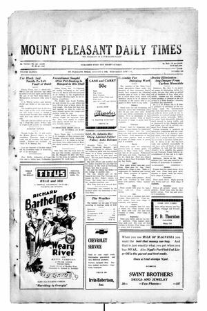 Primary view of object titled 'Mount Pleasant Daily Times (Mount Pleasant, Tex.), Vol. 11, No. 260, Ed. 1 Wednesday, January 8, 1930'.