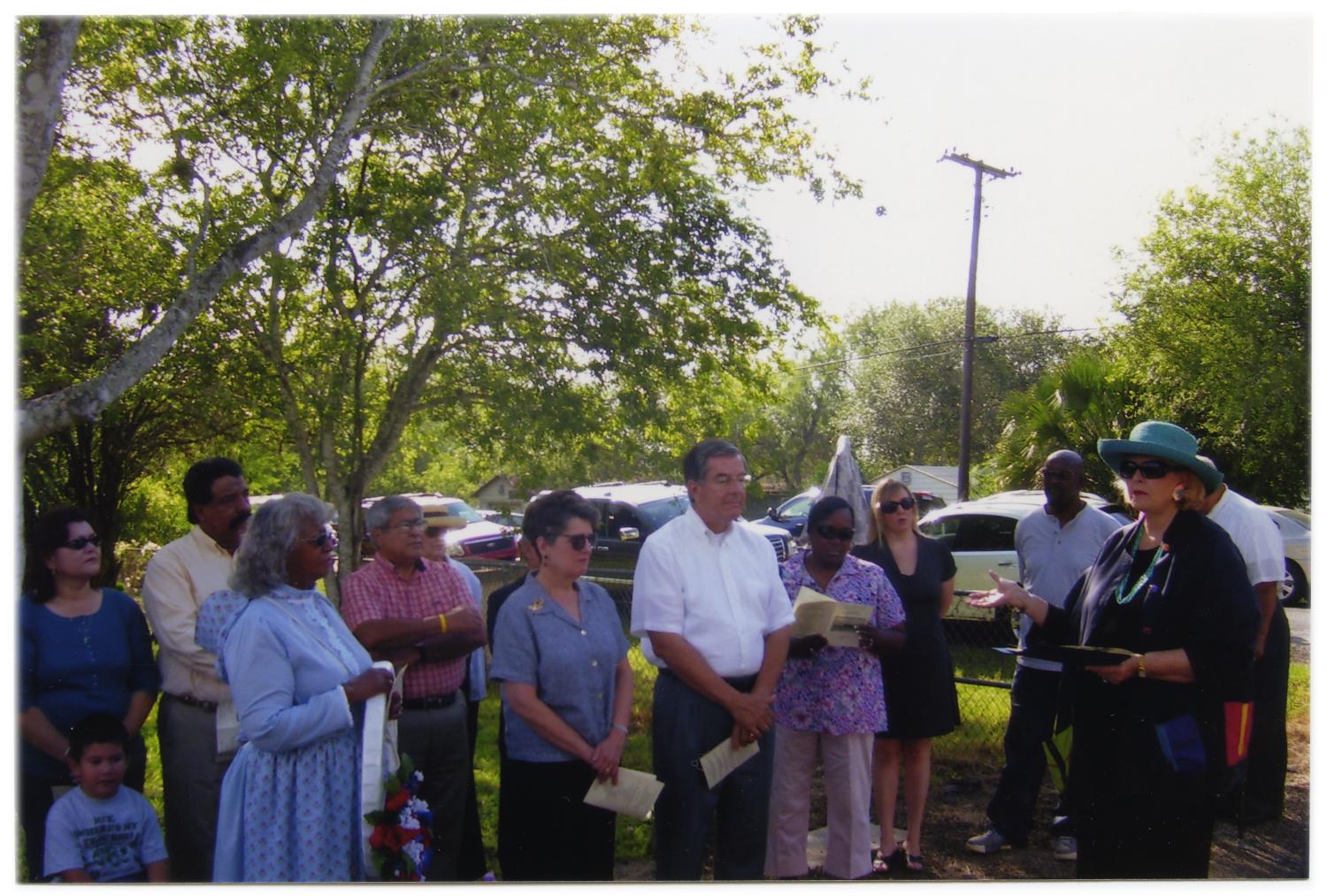 Dedication of Marker for Saint Rose Cemetery in Beeville, Texas
                                                
                                                    [Sequence #]: 1 of 2
                                                