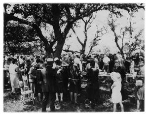 Primary view of object titled 'Celebrating the First Oil Well in Bee County -  Maggie Ray McKinney #1 Celebration Barbecue'.