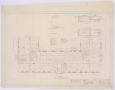 Primary view of Pyron Consolidated County Line Rural High School, Pyron, Texas: Floor Plan