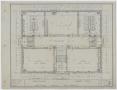 Technical Drawing: Ward School Building, Ranger, Texas: Ground Floor Plan