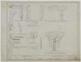 Technical Drawing: Ward School Building, Ranger, Texas: F.S. Sections