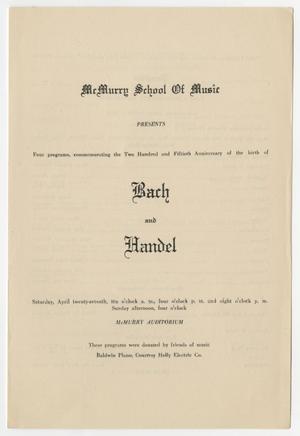 Primary view of object titled '[Rescital Program: School of Music, 1935]'.
