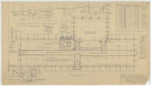 Primary view of object titled 'High School Building, Blackwell, Texas: Foundation Plan'.