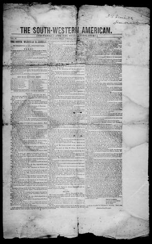 Primary view of object titled 'South-Western American (Austin, Tex.), Vol. 3, No. 20, Ed. 1, Saturday, November 22, 1851'.