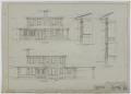 Technical Drawing: Caton Residence, Eastland, Texas: Elevations and Sections