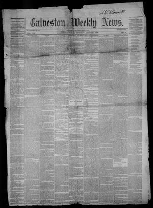 Primary view of object titled 'Galveston Weekly News (Galveston, Tex.), Vol. 16, No. 18, Ed. 1, Tuesday, August 9, 1859'.