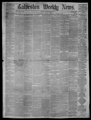 Primary view of object titled 'Galveston Weekly News (Galveston, Tex.), Vol. 17, No. 51, Ed. 1, Tuesday, March 26, 1861'.