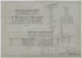 Technical Drawing: Caton Residence, Eastland, Texas: Elevations