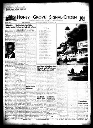 Primary view of object titled 'Honey Grove Signal-Citizen (Honey Grove, Tex.), Vol. 75, No. 25, Ed. 1 Friday, July 1, 1966'.