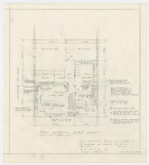 Primary view of object titled 'Elmwood West Medical Center Office, Abilene, Texas: X-Ray Layout Plan'.