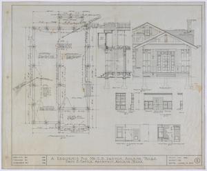 Primary view of object titled 'Paxton Residence, Abilene, Texas: Foundation Plan'.