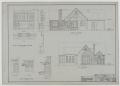 Technical Drawing: Stephens Residence, Abilene, Texas: Details and Elevations