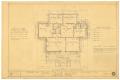 Technical Drawing: Bynum Residence, Abilene, Texas: Floor Plan
