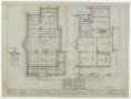 Primary view of Prairie Oil & Gas Co. Cottage, Ranger, Texas: Foundation/Framing and Floor Plans