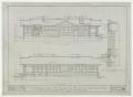 Primary view of Prairie Oil & Gas Co. Cottage, Ranger, Texas: Elevations and Section