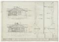 Technical Drawing: Behrens Residence, Abilene, Texas: Elevations and Roof Plan