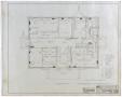 Technical Drawing: Reagan County Courthouse: First Floor Mechanical Plan