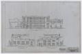 Technical Drawing: High School Building, Fort Stockton, Texas: Elevation Plan
