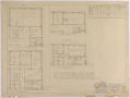 Technical Drawing: Sterling County Courthouse: First and Second Floor