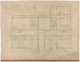Technical Drawing: Sterling County Courthouse: First Floor