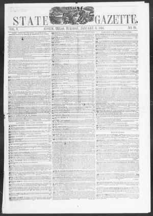 Primary view of object titled 'Texas State Gazette. (Austin, Tex.), Vol. 5, No. 20, Ed. 1, Tuesday, January 3, 1854'.