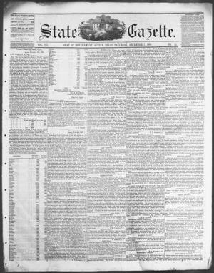 Primary view of object titled 'State Gazette. (Austin, Tex.), Vol. 7, No. 15, Ed. 1, Saturday, December 1, 1855'.