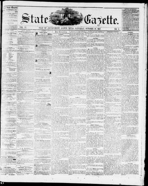 Primary view of object titled 'State Gazette. (Austin, Tex.), Vol. 9, No. 8, Ed. 1, Saturday, October 10, 1857'.