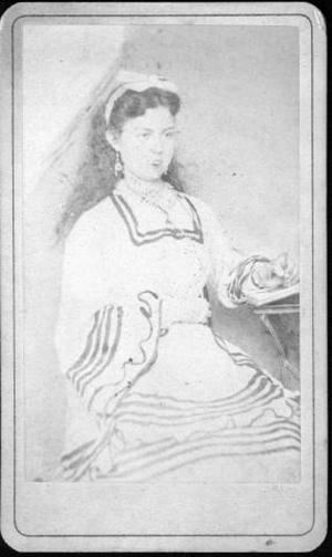 Primary view of object titled '[Photograph of Ella Graves, wife of Albert Lamar George]'.