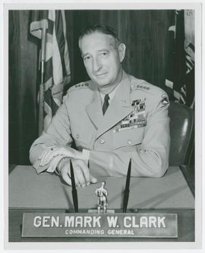 Primary view of object titled '[Photograph of General Mark W. Clark]'.