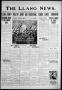 Newspaper: The Llano News. (Llano, Tex.), Vol. 47, No. 47, Ed. 1 Thursday, Novem…