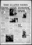 Newspaper: The Llano News (Llano, Tex.), Vol. 70, No. 22, Ed. 1 Thursday, April …