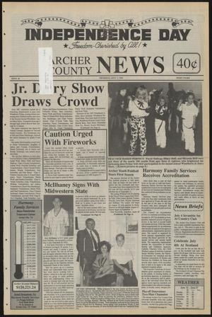 Primary view of object titled 'Archer County News (Archer City, Tex.), No. 26, Ed. 1 Thursday, July 1, 1993'.