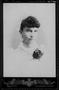 Photograph: [Jennie Jones (Wessendorff) wearing a white dress and a floral corsag…
