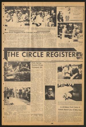 Primary view of object titled 'The Circle Register (Follett, Tex.), Vol. 1, No. 19, Ed. 1 Tuesday, August 21, 1962'.