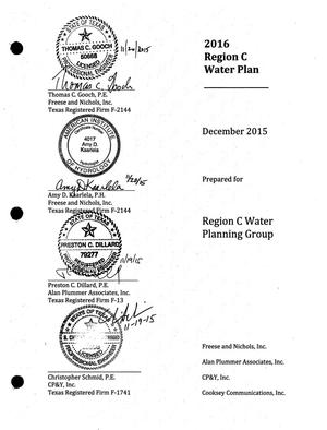 Primary view of object titled 'Regional Water Plan: Region C, 2016, Volume 3. Appendices Q-Z'.