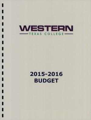 Primary view of object titled 'Western Texas College Budget: 2016'.
