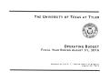Thumbnail image of item number 3 in: 'University of Texas at Tyler Operating Budget: 2016'.
