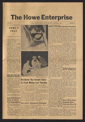 Primary view of object titled 'The Howe Enterprise (Howe, Tex.), Vol. 4, No. 27, Ed. 1 Thursday, January 12, 1967'.