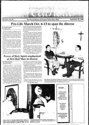 Primary view of object titled 'South Texas Catholic (Corpus Christi, Tex.), Vol. 25, No. 33, Ed. 1 Friday, September 28, 1990'.