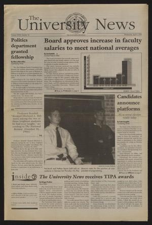 Primary view of object titled 'The University News (Irving, Tex.), Vol. 27, No. 10, Ed. 1 Wednesday, April 8, 1998'.