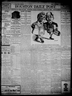 Primary view of object titled 'The Houston Daily Post (Houston, Tex.), Vol. THIRTEENTH YEAR, No. 137, Ed. 1, Thursday, August 19, 1897'.