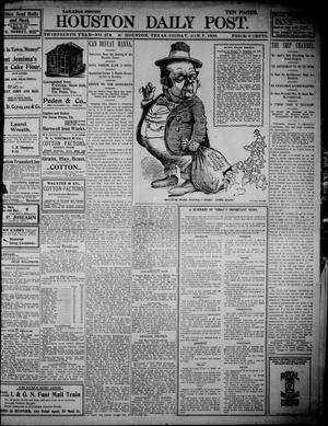 Primary view of object titled 'The Houston Daily Post (Houston, Tex.), Vol. THIRTEENTH YEAR, No. 278, Ed. 1, Friday, January 7, 1898'.