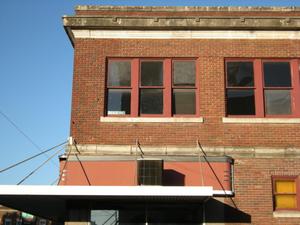 Primary view of object titled '[Windows Above Awning]'.