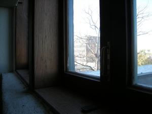 Primary view of object titled '[Looking Out of Windows]'.
