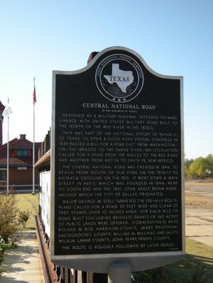 Primary view of object titled 'SHSC Historical Marker Central National Road 1844'.